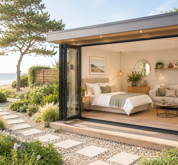 Garden annexe with kitchen and shower room, Bedfordshire
